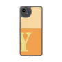スリムプロテクションケース［ オリジナル - initial two tone - Y orange ］