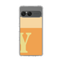 スリムプロテクションケース［ オリジナル - initial two tone - Y orange ］