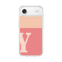 スリムプロテクションケース［ オリジナル - initial two tone - Y pink ］