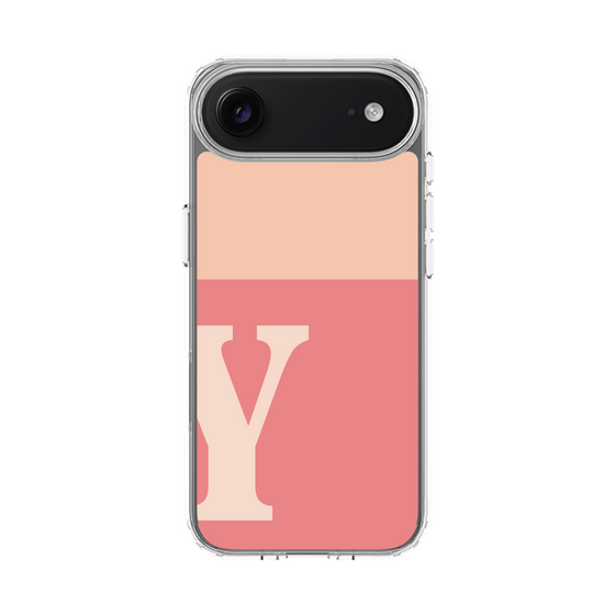 スリムプロテクションケース［ オリジナル - initial two tone - Y pink ］