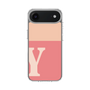 スリムプロテクションケース［ オリジナル - initial two tone - Y pink ］
