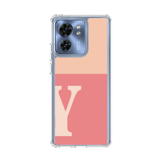 スリムプロテクションケース［ オリジナル - initial two tone - Y pink ］