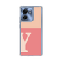 スリムプロテクションケース［ オリジナル - initial two tone - Y pink ］