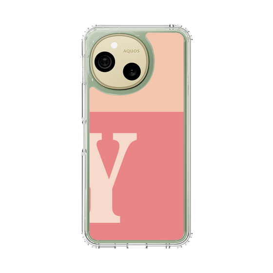 スリムプロテクションケース［ オリジナル - initial two tone - Y pink ］