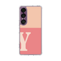スリムプロテクションケース［ オリジナル - initial two tone - Y pink ］