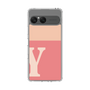 スリムプロテクションケース［ オリジナル - initial two tone - Y pink ］