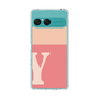 スリムプロテクションケース［ オリジナル - initial two tone - Y pink ］