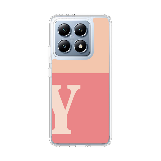 スリムプロテクションケース［ オリジナル - initial two tone - Y pink ］