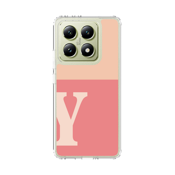 スリムプロテクションケース［ オリジナル - initial two tone - Y pink ］