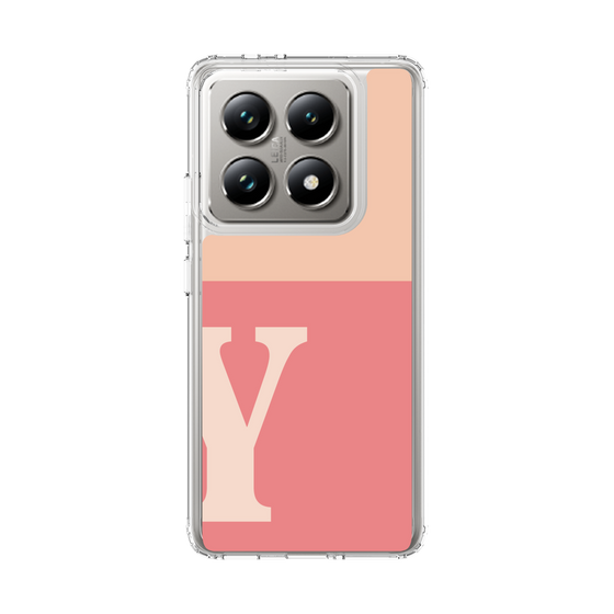 スリムプロテクションケース［ オリジナル - initial two tone - Y pink ］