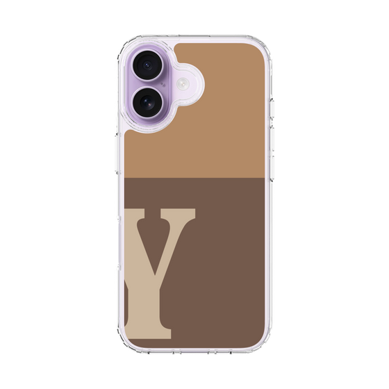 スリムプロテクションケース［ オリジナル - initial two tone - Y brown ］