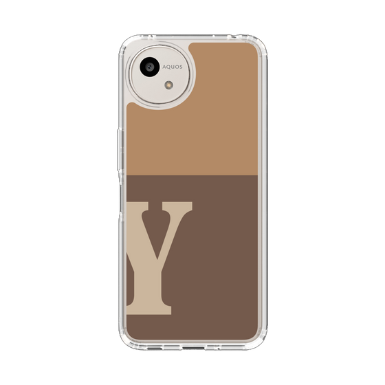 スリムプロテクションケース［ オリジナル - initial two tone - Y brown ］