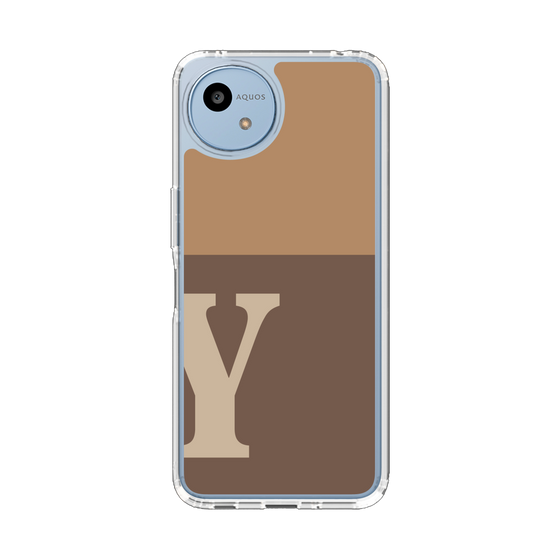 スリムプロテクションケース［ オリジナル - initial two tone - Y brown ］