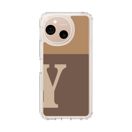 スリムプロテクションケース［ オリジナル - initial two tone - Y brown ］