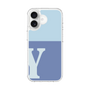 スリムプロテクションケース［ オリジナル - initial two tone - Y blue ］