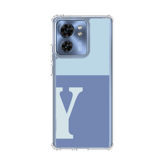 スリムプロテクションケース［ オリジナル - initial two tone - Y blue ］
