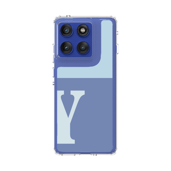 スリムプロテクションケース［ オリジナル - initial two tone - Y blue ］