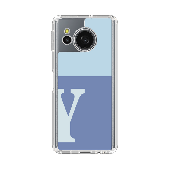 スリムプロテクションケース［ オリジナル - initial two tone - Y blue ］