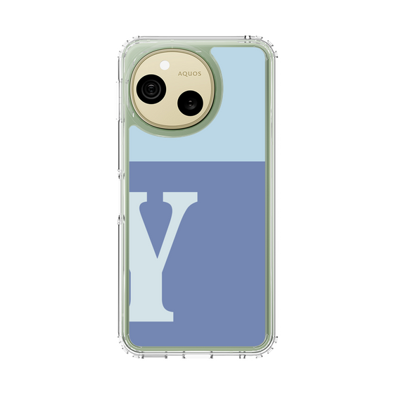 スリムプロテクションケース［ オリジナル - initial two tone - Y blue ］