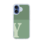 スリムプロテクションケース［ オリジナル - initial two tone - Y green ］