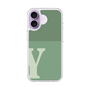 スリムプロテクションケース［ オリジナル - initial two tone - Y green ］