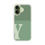 スリムプロテクションケース［ オリジナル - initial two tone - Y green ］