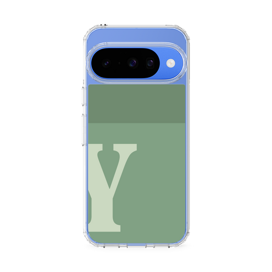 スリムプロテクションケース［ オリジナル - initial two tone - Y green ］