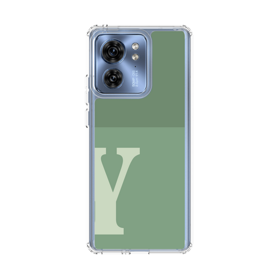 スリムプロテクションケース［ オリジナル - initial two tone - Y green ］