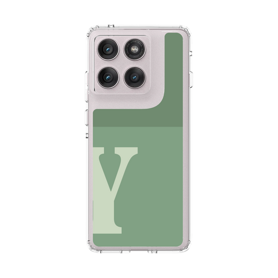 スリムプロテクションケース［ オリジナル - initial two tone - Y green ］