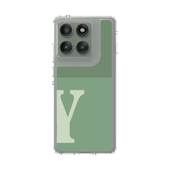 スリムプロテクションケース［ オリジナル - initial two tone - Y green ］