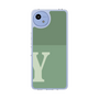 スリムプロテクションケース［ オリジナル - initial two tone - Y green ］