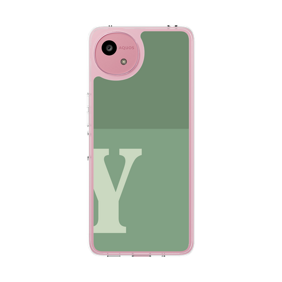 スリムプロテクションケース［ オリジナル - initial two tone - Y green ］