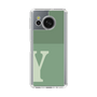 スリムプロテクションケース［ オリジナル - initial two tone - Y green ］
