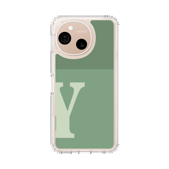 スリムプロテクションケース［ オリジナル - initial two tone - Y green ］