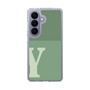 スリムプロテクションケース［ オリジナル - initial two tone - Y green ］