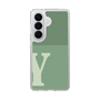 スリムプロテクションケース［ オリジナル - initial two tone - Y green ］