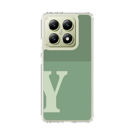 スリムプロテクションケース［ オリジナル - initial two tone - Y green ］