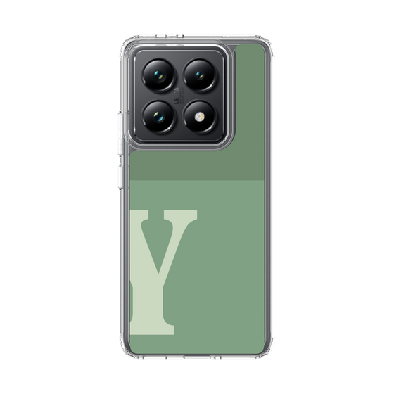 スリムプロテクションケース［ オリジナル - initial two tone - Y green ］