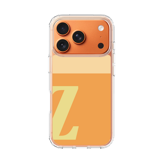 スリムプロテクションケース［ オリジナル - initial two tone - Z orange ］