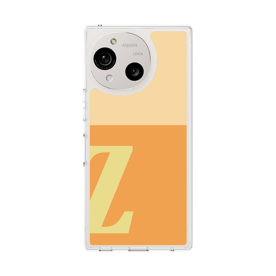 スリムプロテクションケース［ オリジナル - initial two tone - Z orange ］