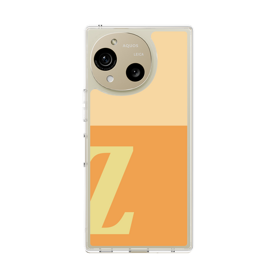 スリムプロテクションケース［ オリジナル - initial two tone - Z orange ］