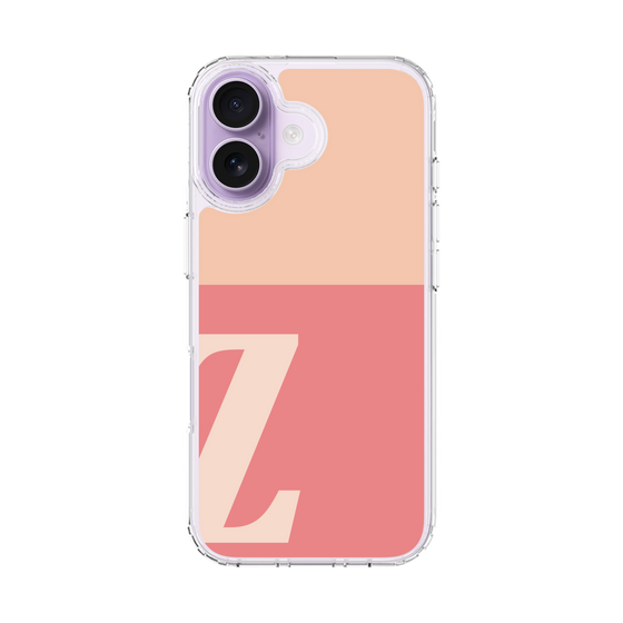 スリムプロテクションケース［ オリジナル - initial two tone - Z pink ］