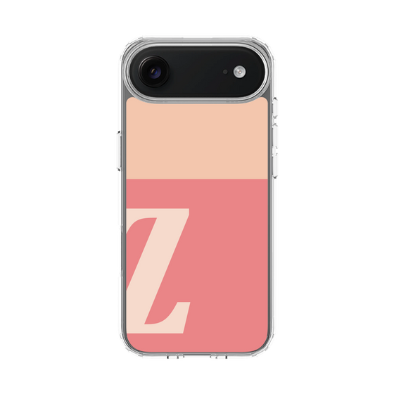 スリムプロテクションケース［ オリジナル - initial two tone - Z pink ］