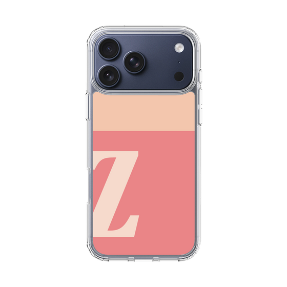 スリムプロテクションケース［ オリジナル - initial two tone - Z pink ］