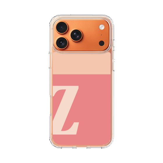スリムプロテクションケース［ オリジナル - initial two tone - Z pink ］