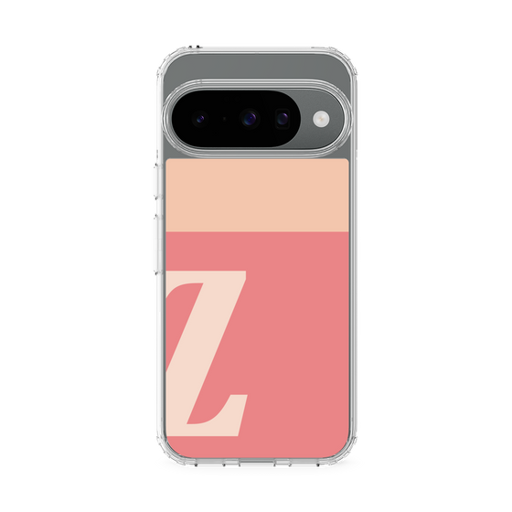 スリムプロテクションケース［ オリジナル - initial two tone - Z pink ］