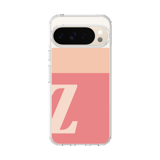 スリムプロテクションケース［ オリジナル - initial two tone - Z pink ］