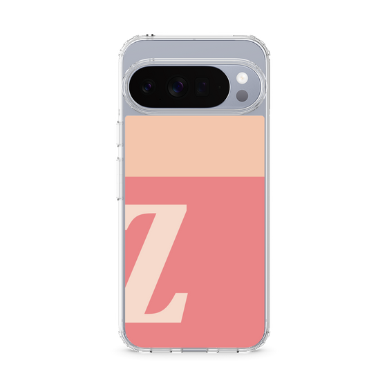 スリムプロテクションケース［ オリジナル - initial two tone - Z pink ］