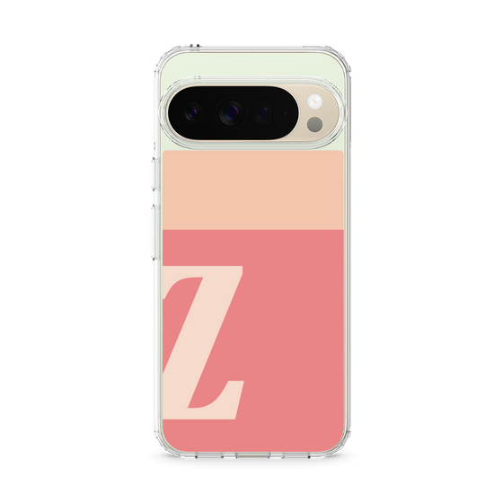 スリムプロテクションケース［ オリジナル - initial two tone - Z pink ］
