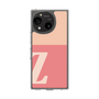 スリムプロテクションケース［ オリジナル - initial two tone - Z pink ］